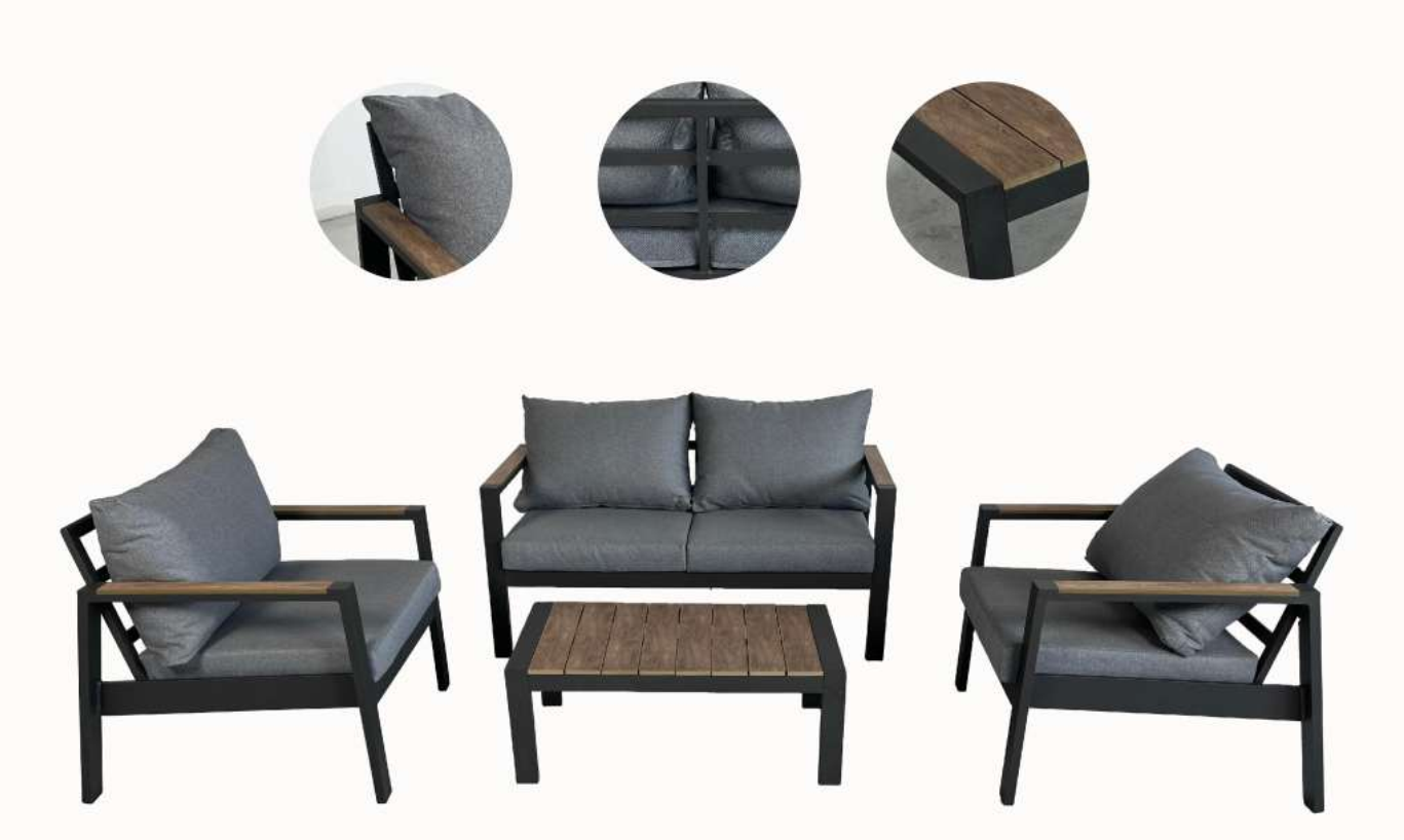 Outdoor conversation sofa set